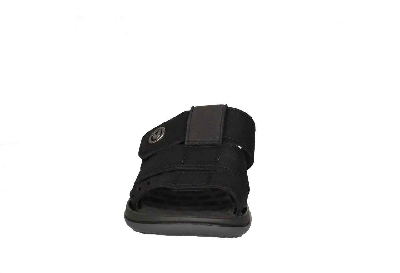 Pinky Playa Negro Velcro 3 Tiras Circulo Metal