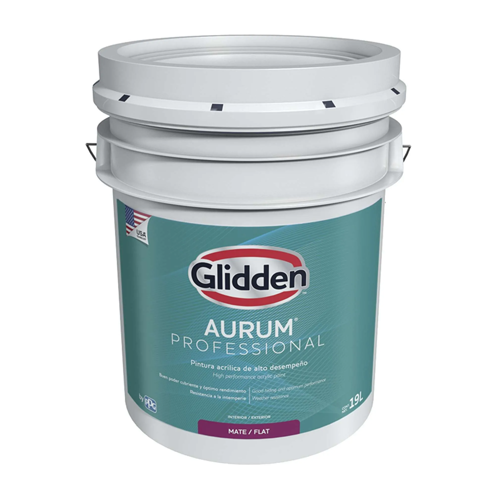 Pintura Acrílica Aurum Professionall Pastel Mate 5 Galones
