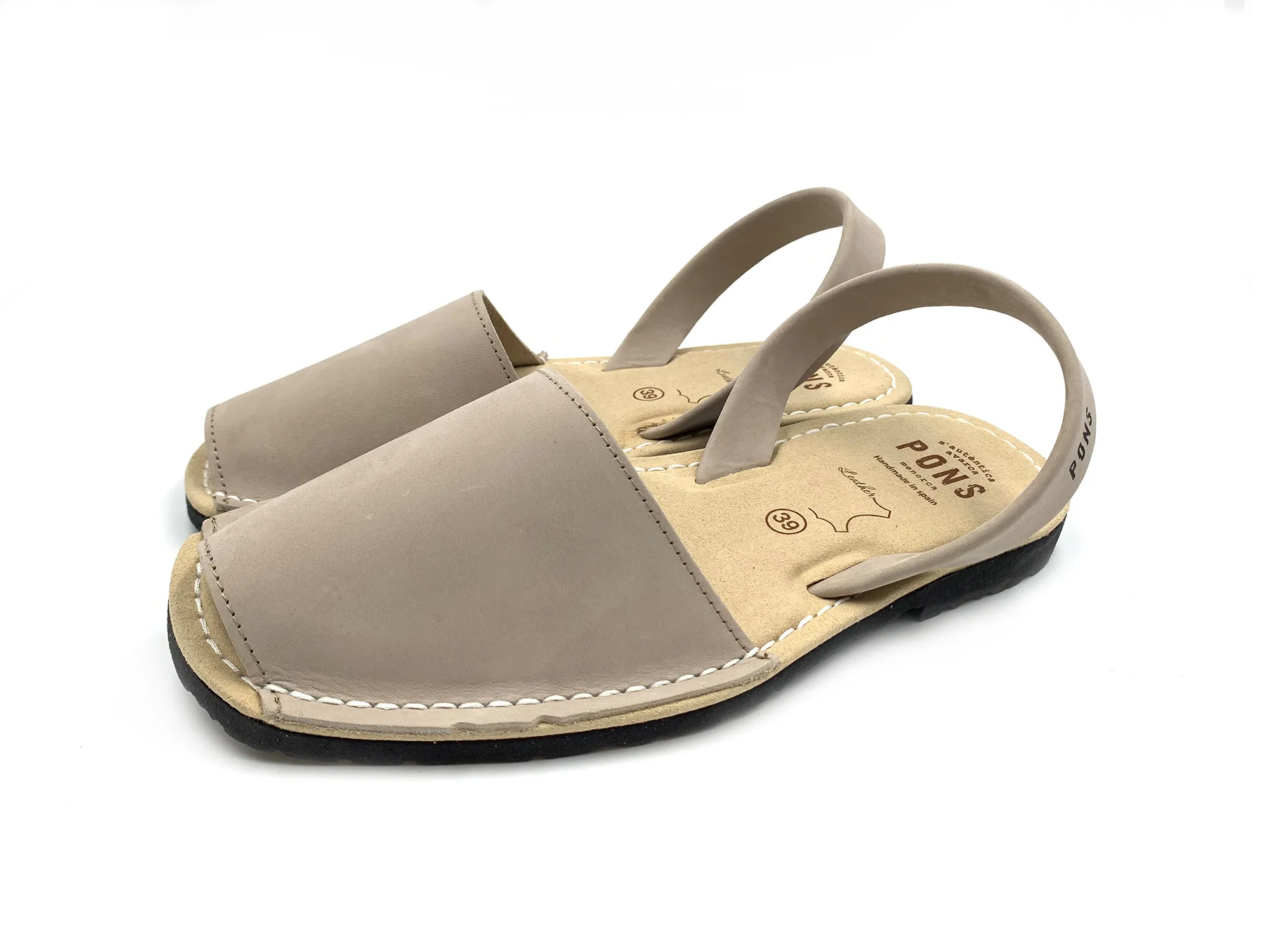 Pons Menorca 5048f Avarca Nocuck Taupe Hombre
