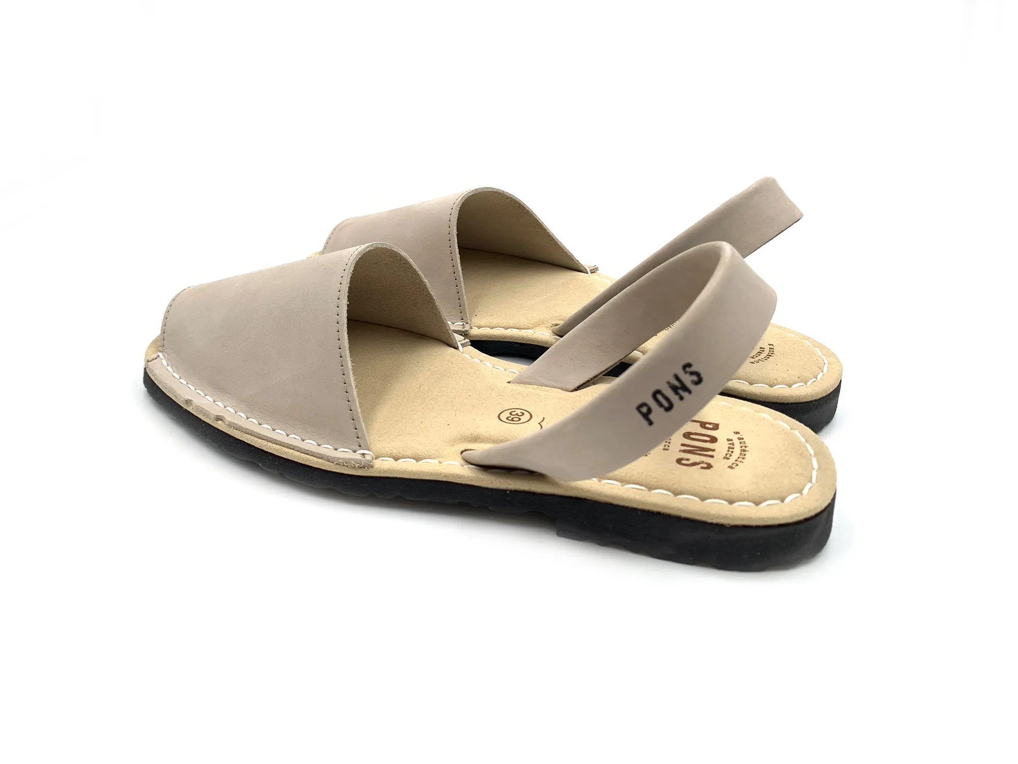 Pons Menorca 5048f Avarca Nocuck Taupe Hombre