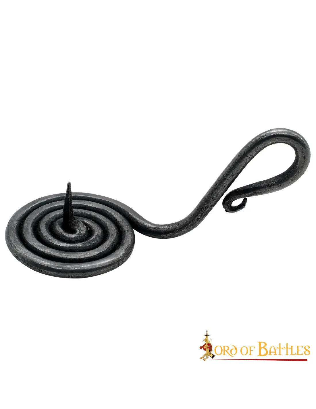 PortaVelas medieval de mano en hierro forjado (12 cm.)
