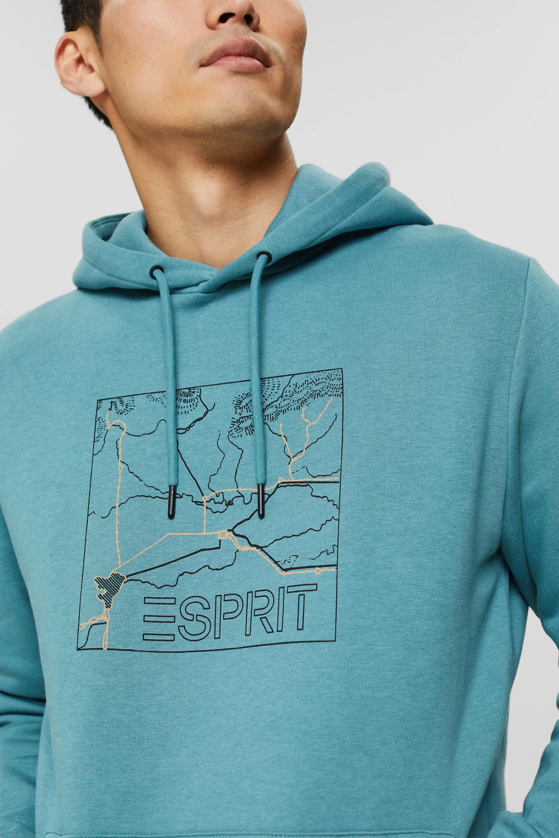 Reciclada: sudadera con capucha y estampado