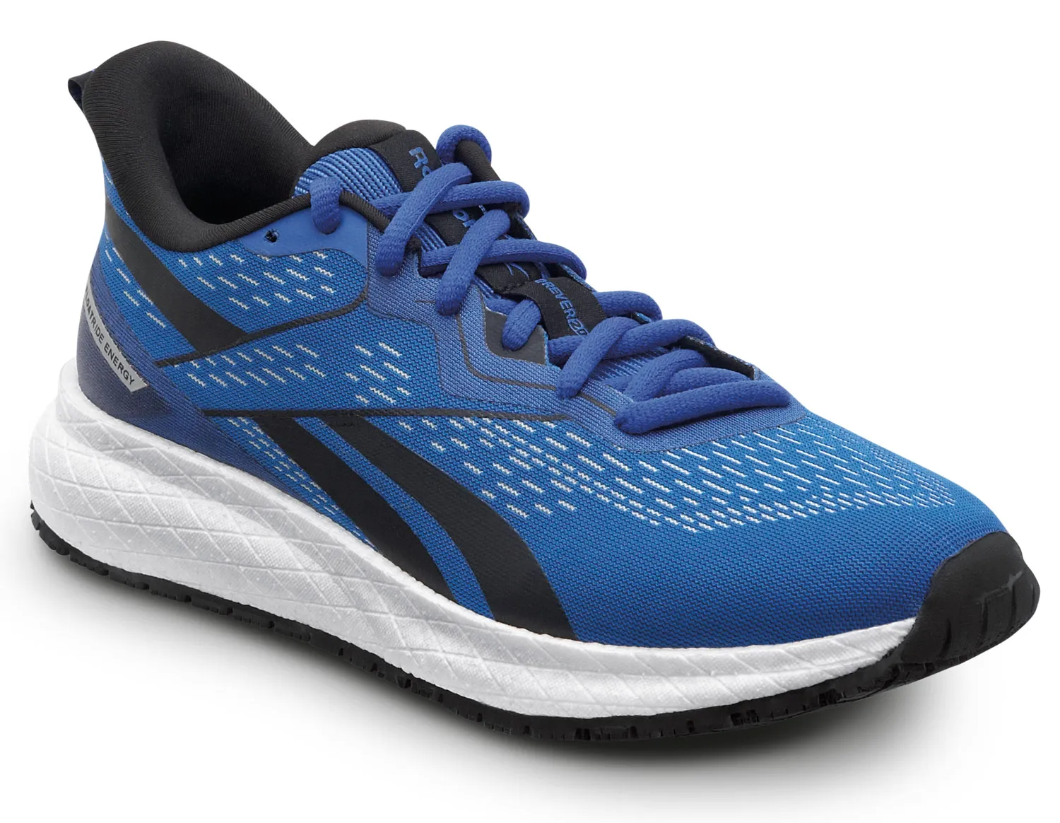 REEBOK Zapato de trabajo, con puntera blanda, antideslizante MaxTRAX, estilo atlÒtico, azul/blanco, de mujer, Reebok Work Floatr