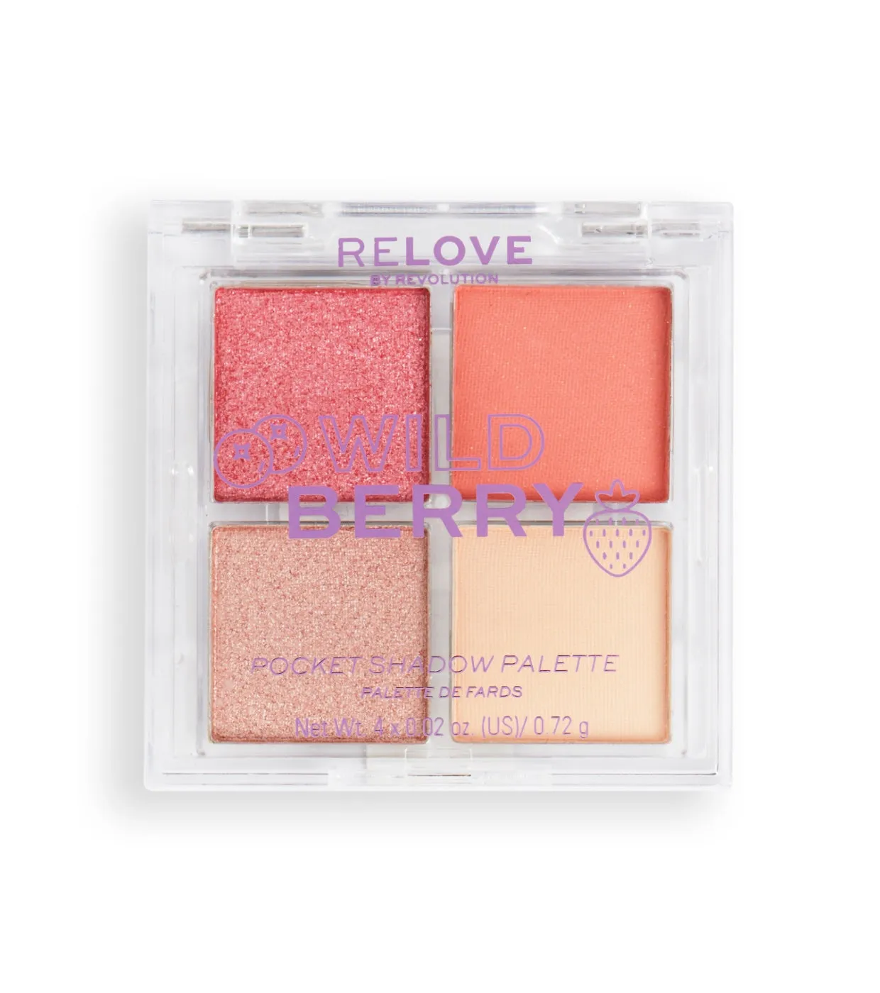 REVOLUTION RELOVE  PALETA DE SOMBRAS TAMAO BOLSILLO  WILD BERRY