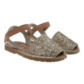 RIAMenorquinas velcro purpurina Ria 29834
