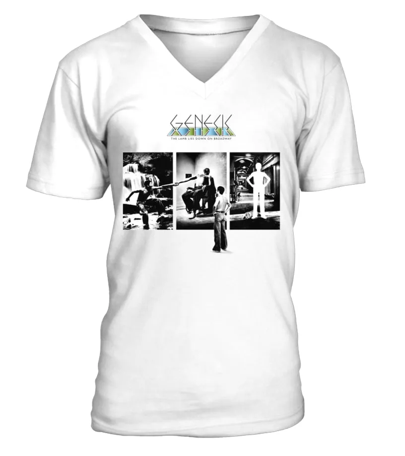 RK70S384WT. THE LAMB LIES DOWN ON BROADWAY (1974) – GENESIS CAMISETA CUELLO EN V UNISEX