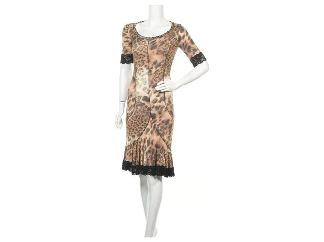 ROCCOBAROCCO Vestidos Multicolor Estampado de leopardo 