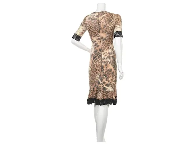 ROCCOBAROCCO Vestidos Multicolor Estampado de leopardo 