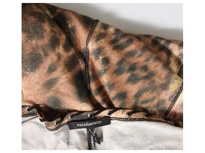 ROCCOBAROCCO Vestidos Multicolor Estampado de leopardo 