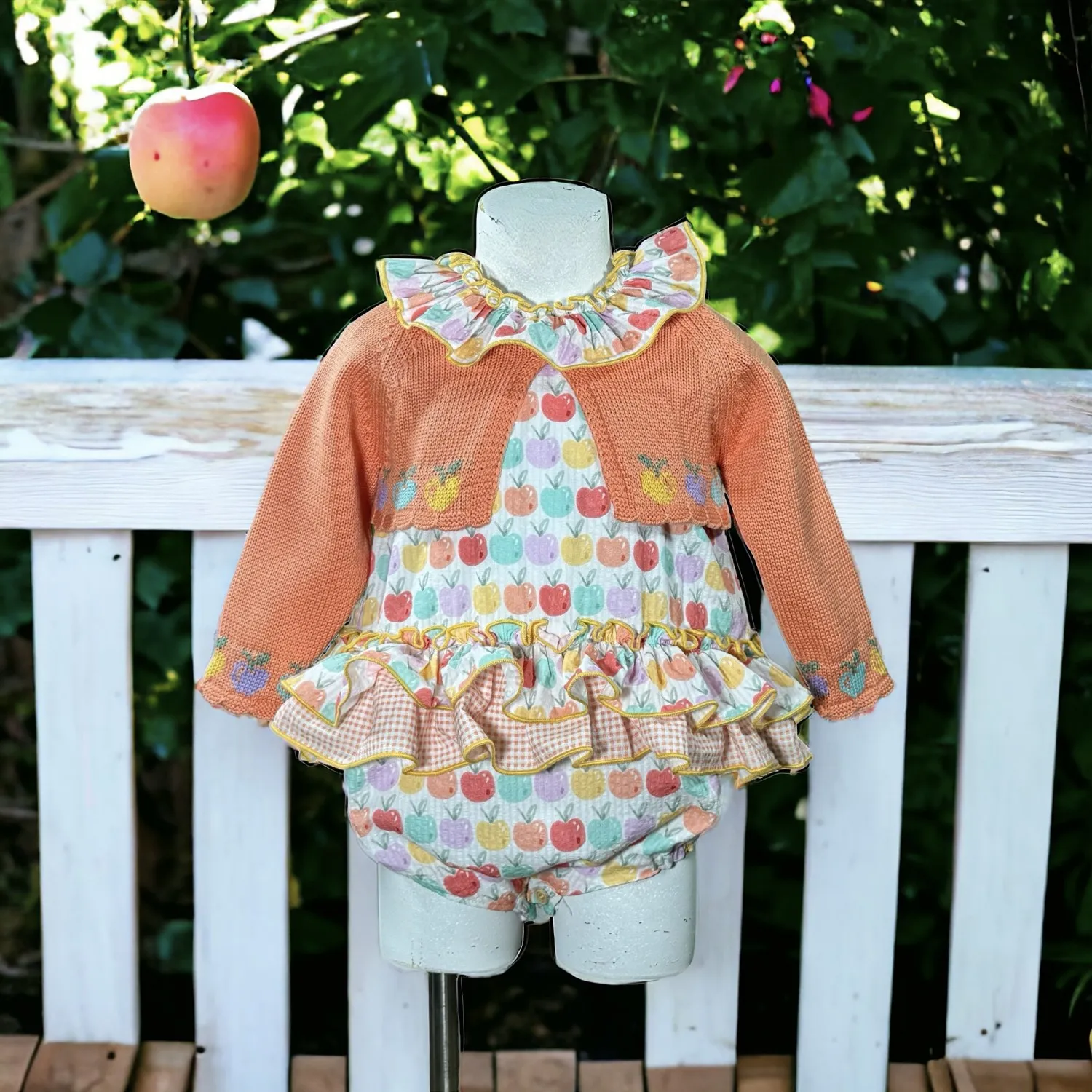 Romper and jacket for girls Lolittos Picnic collection