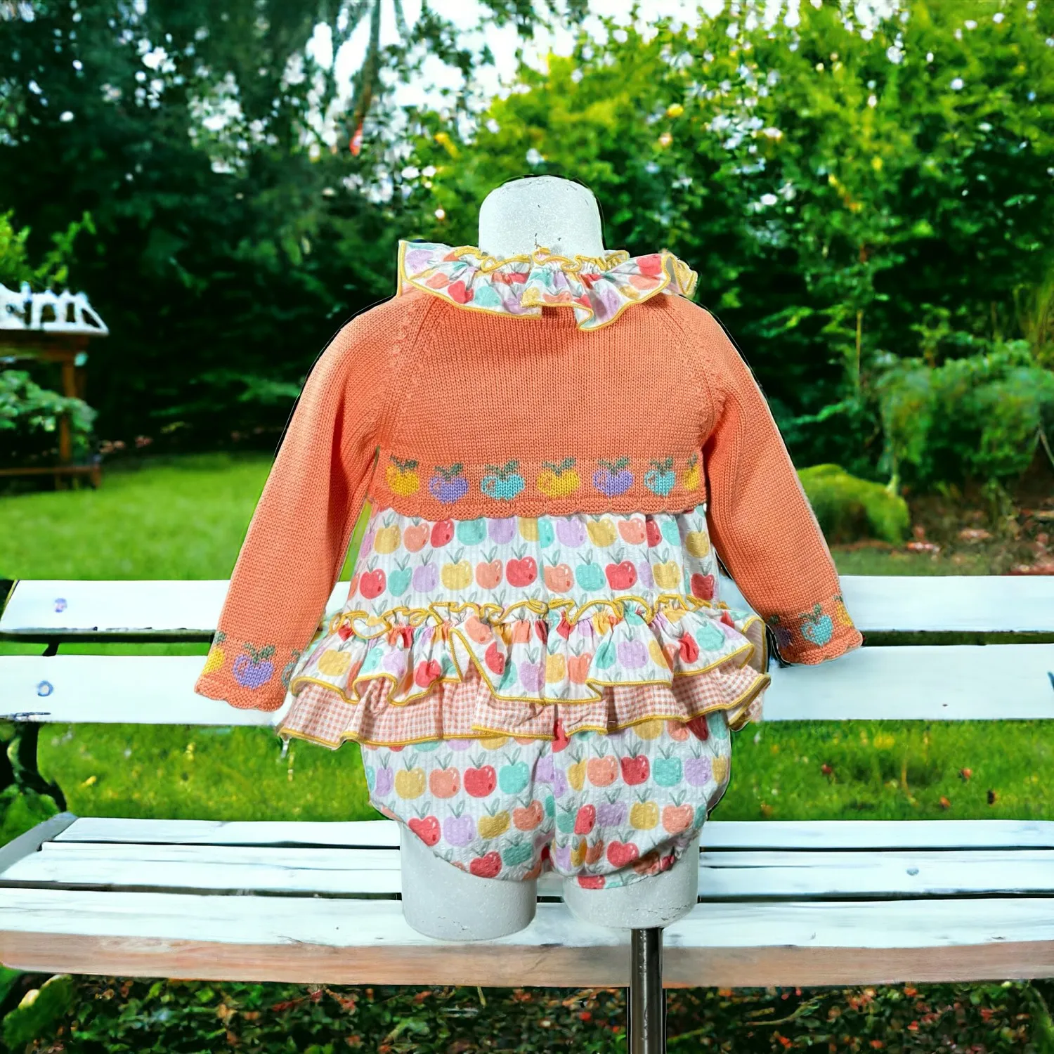 Romper and jacket for girls Lolittos Picnic collection