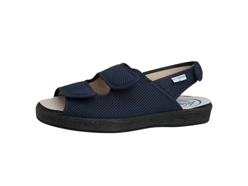 SANDALIA ANATÓMICA CON VELCRO 64236 LA CADENA AZUL