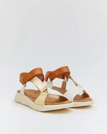 SANDALIA VELCRO A GOLD