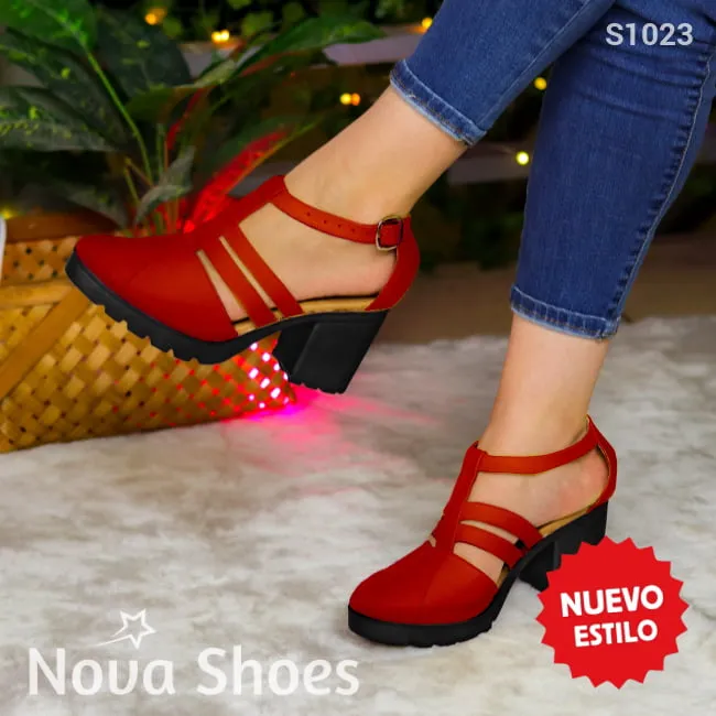 Sandalias con Correas y Tacón Robusto: Ideal para el Día a Día