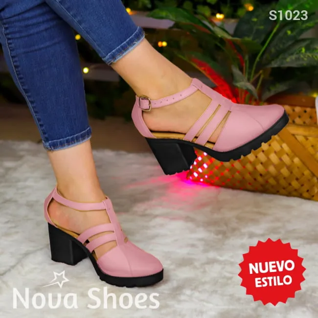 Sandalias con Correas y Tacón Robusto: Ideal para el Día a Día