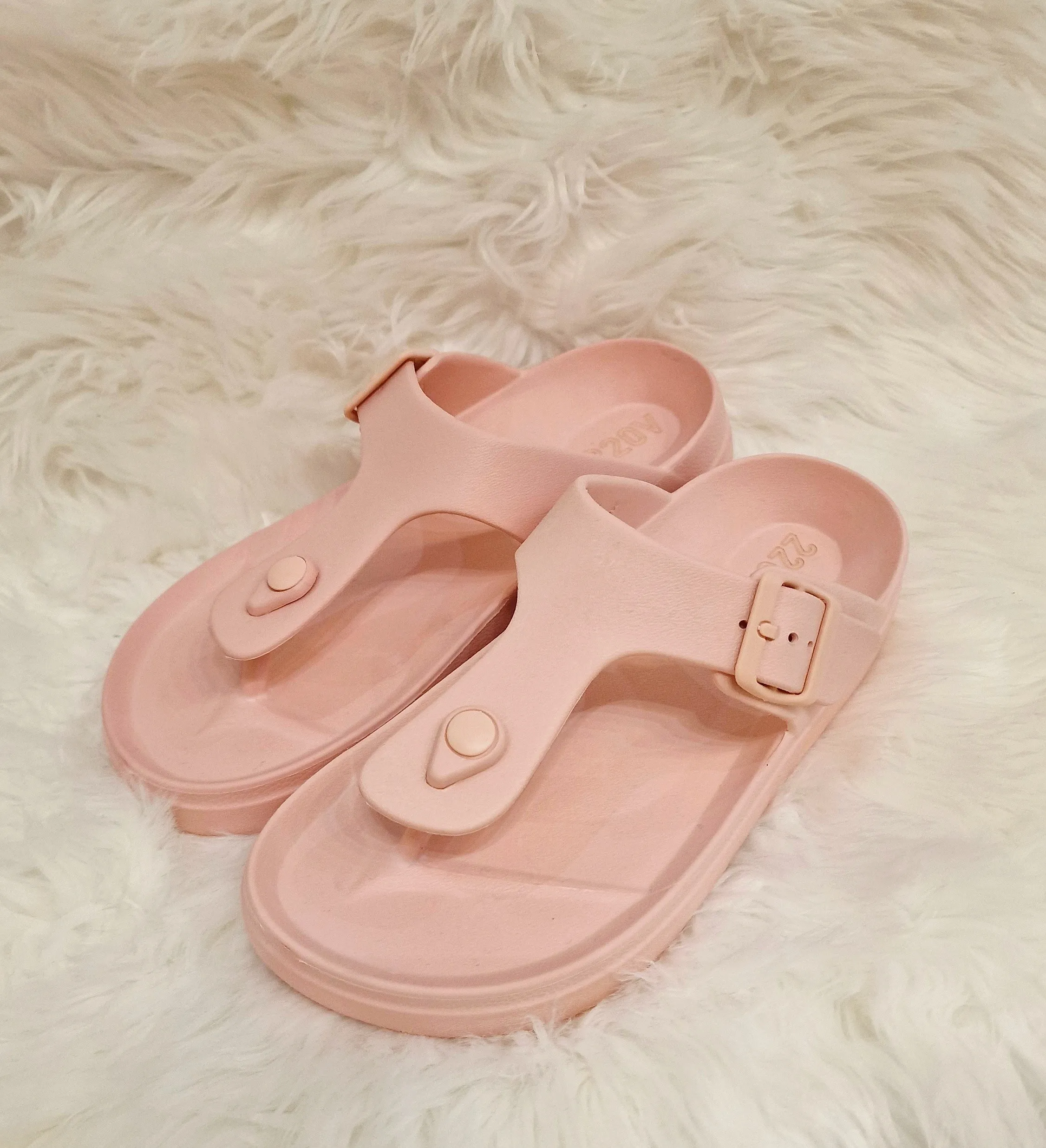 Sandalias goma rosas