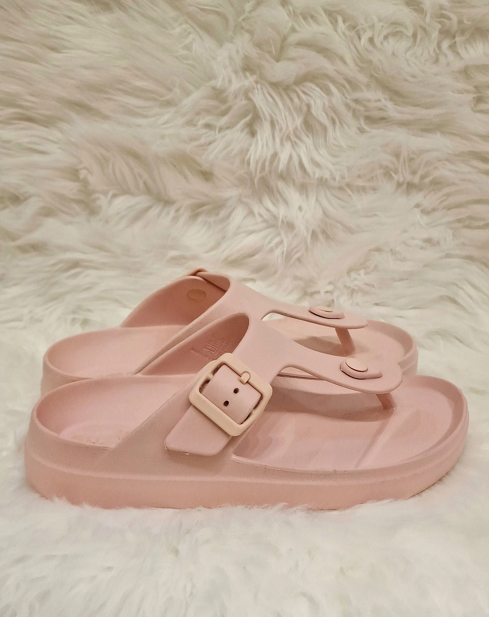 Sandalias goma rosas