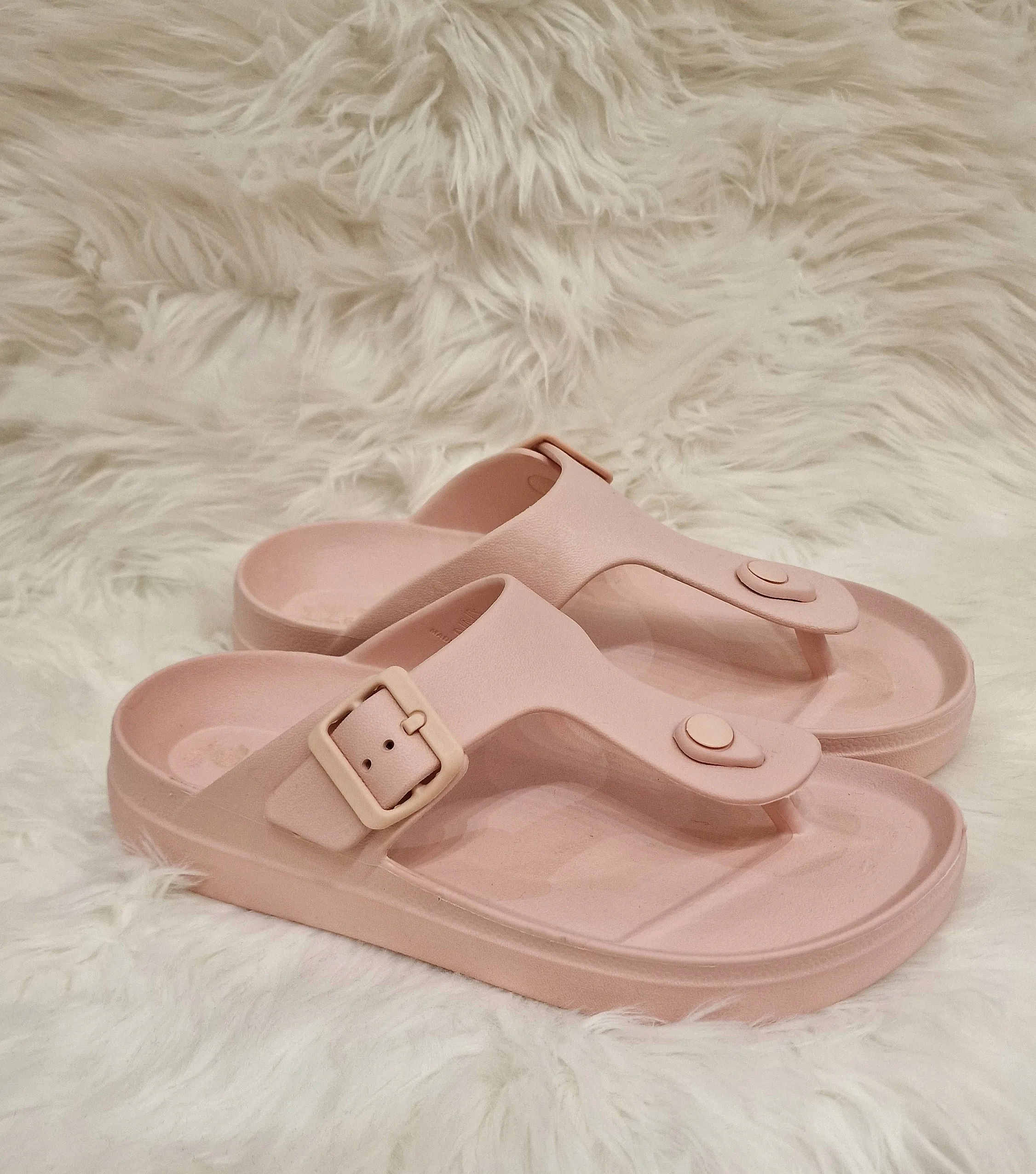Sandalias goma rosas