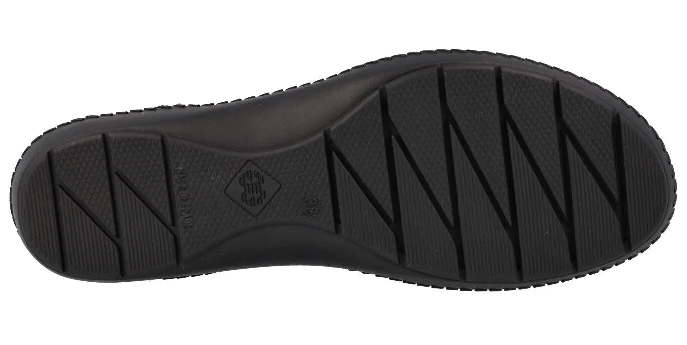 Sandalias troqueladas con cierre de velcro para mujer
