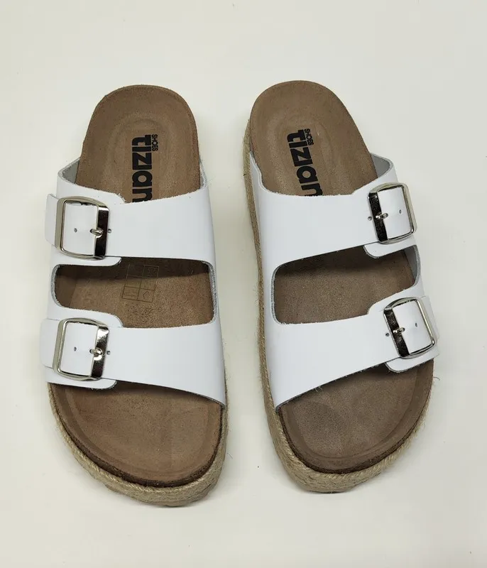 Sandalias Y Zue Tiziana 800 piel blanco