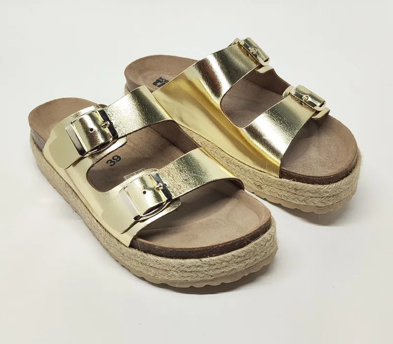 Sandalias Y Zue Tiziana 800 piel dorado