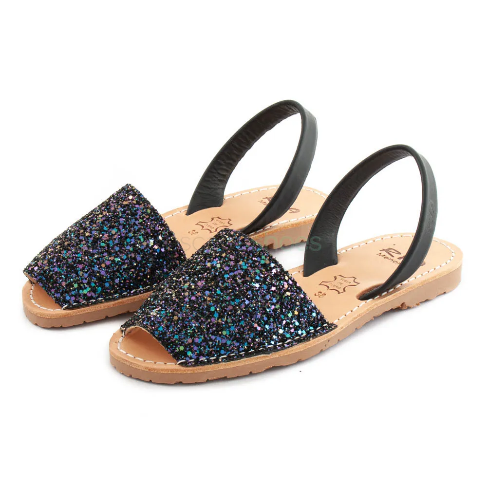 SANDáLIAS RIA MENORCA 21224S2 GLITTER PRETO MULTI