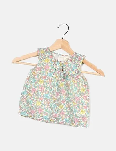 Sfera Blusa blanca estampado floral