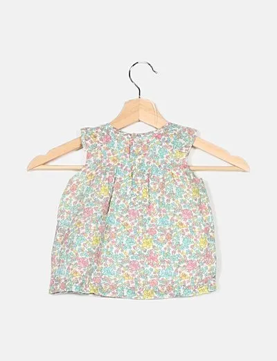 Sfera Blusa blanca estampado floral