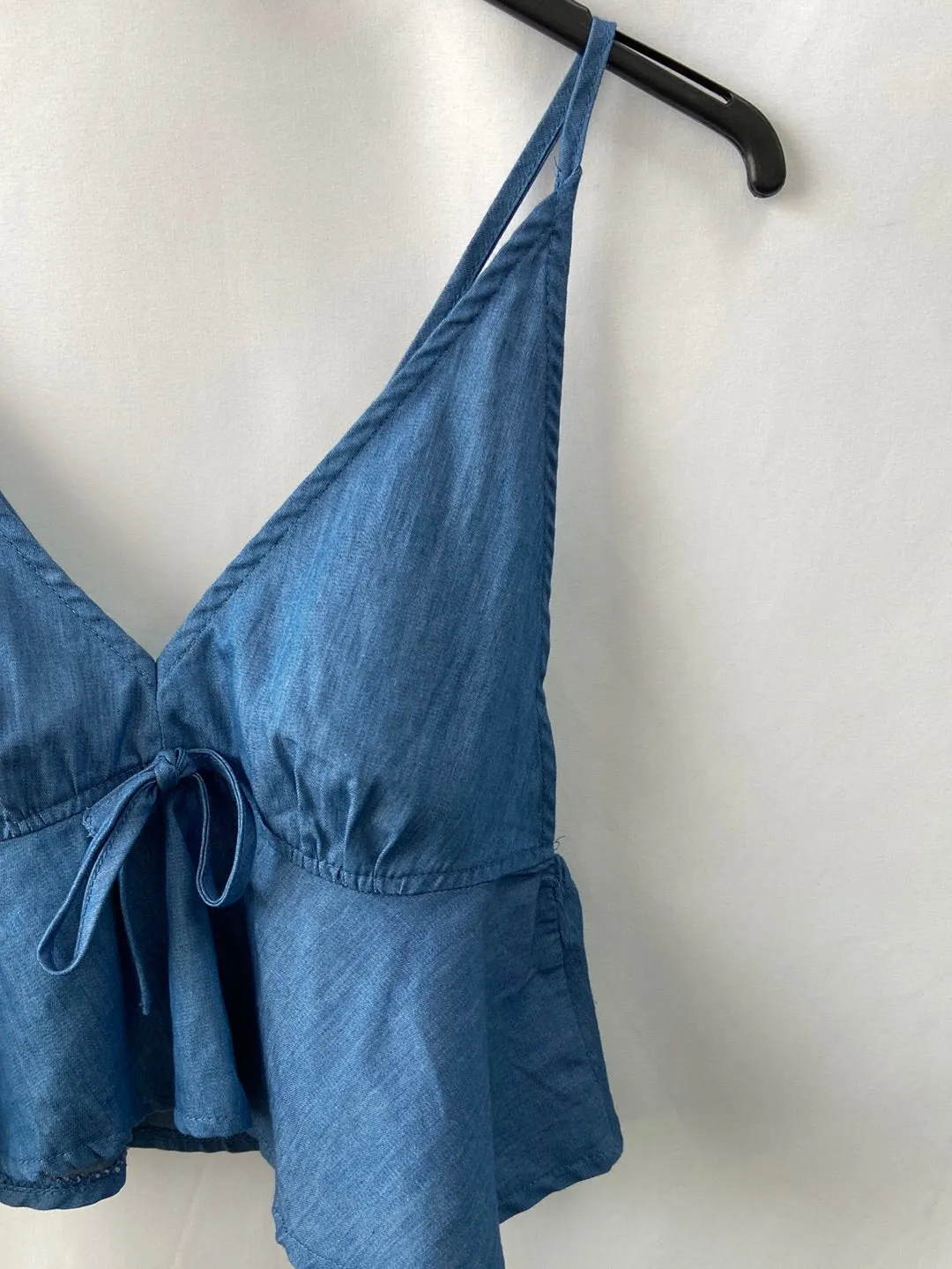 SHEIN. Croptop azul denim T.S