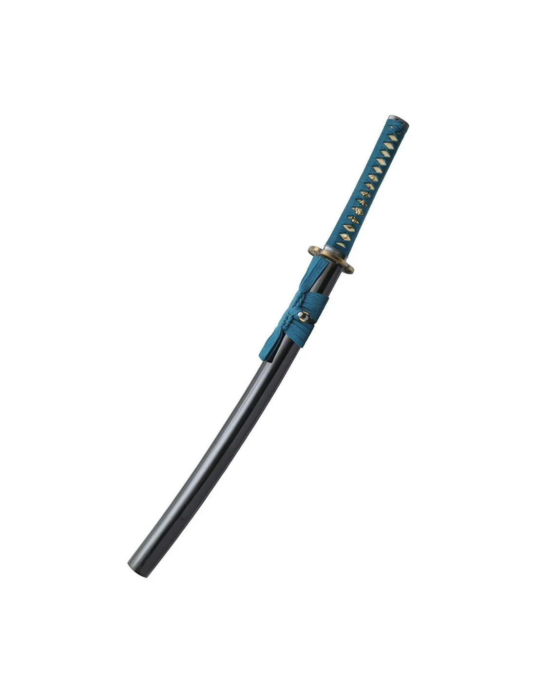 Shikoto Longquan Master Teal Wakizashi, forjado a mano