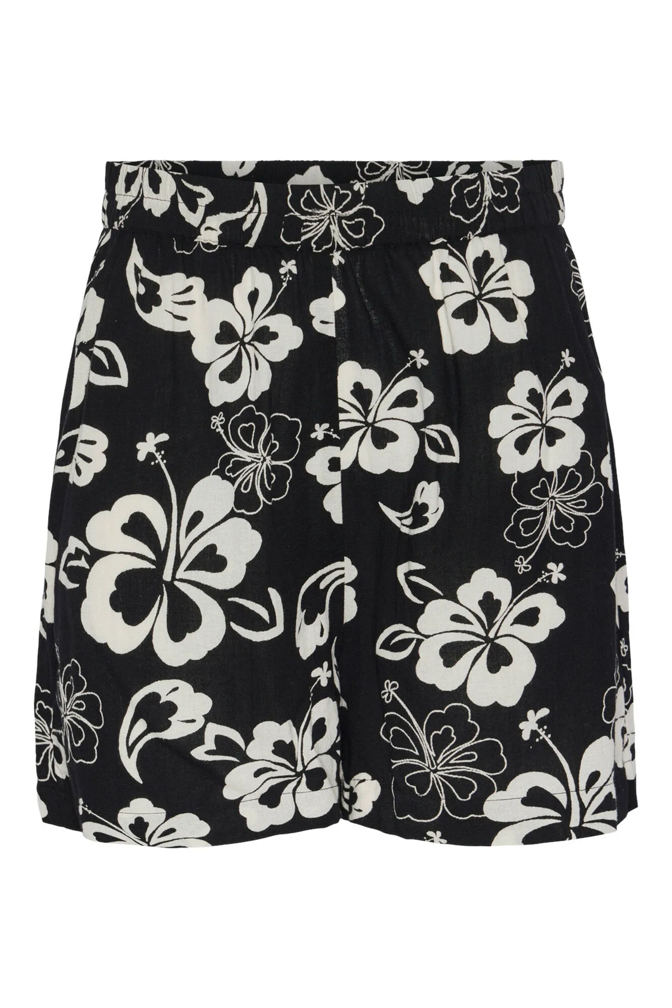 Short mujer cintura elástica con estampado floral