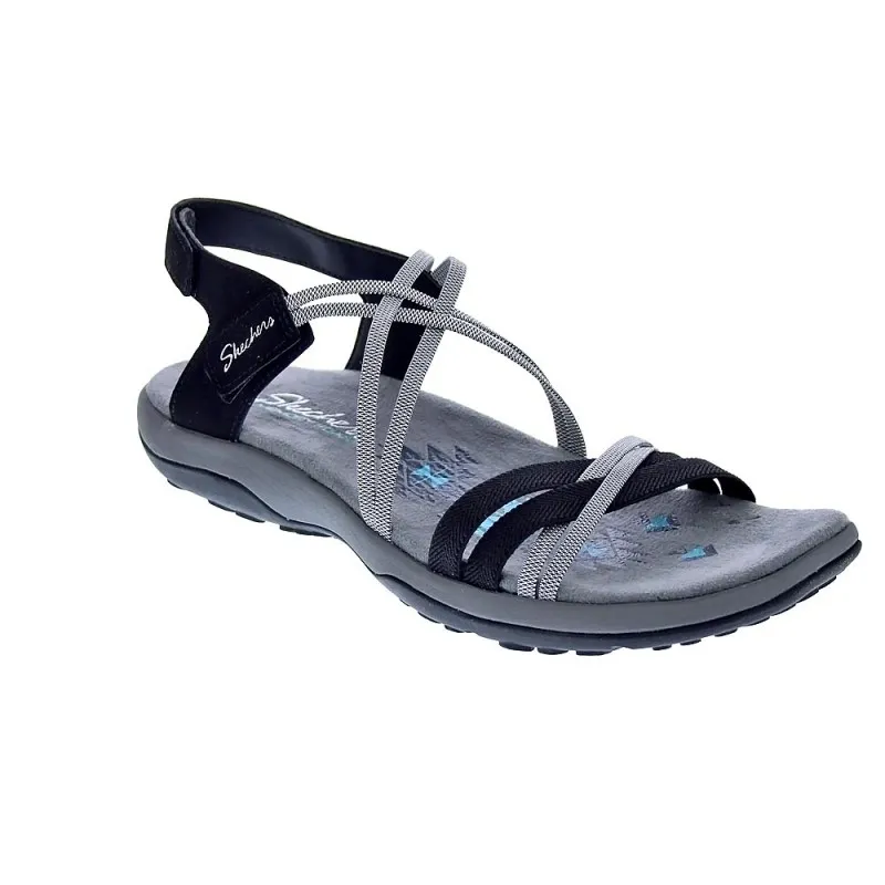 Skechers Sandalias Mujer Reggae Slim Negro