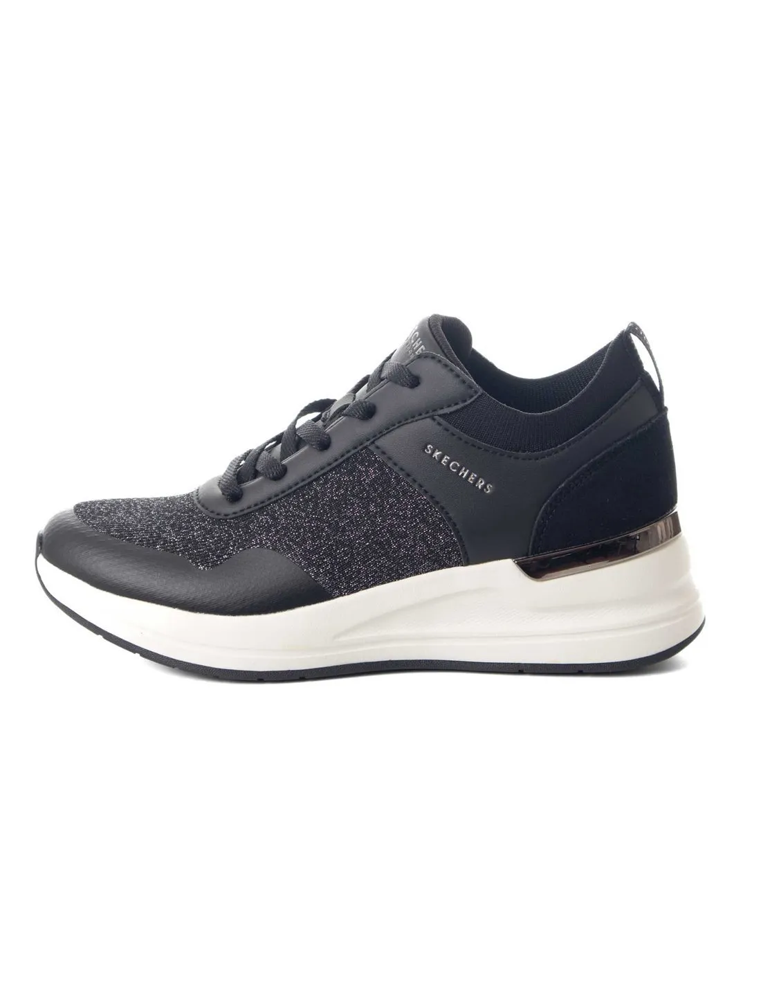 SKECHERS  ZAPATILLAS NEGRAS BILLION 2 WINNING STREAK 177331 MUJER