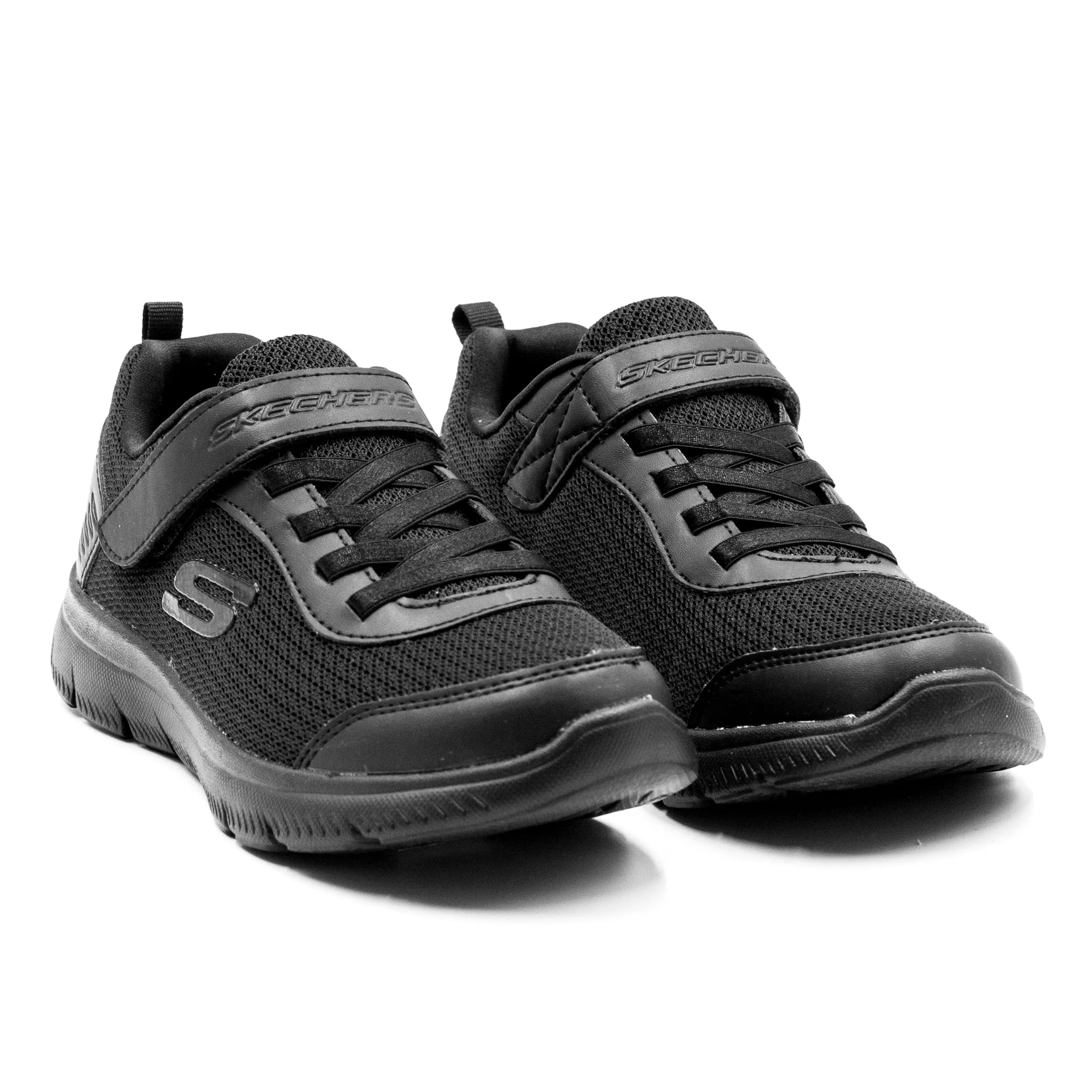 Skechers Zapato Colegio con Velcro Color Negro