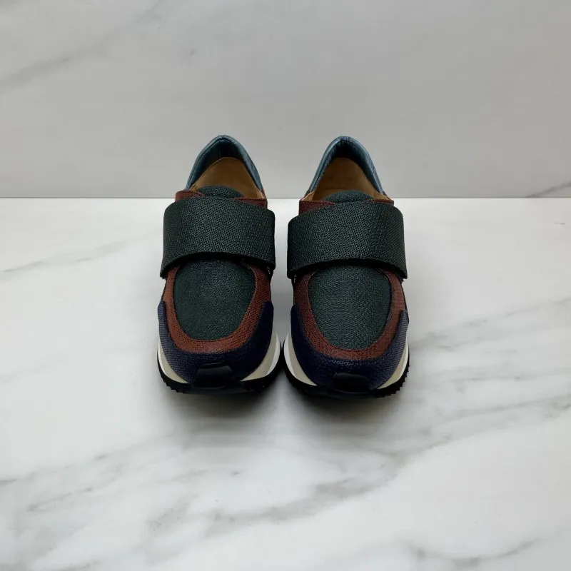 SNEAKER velcro teja verde