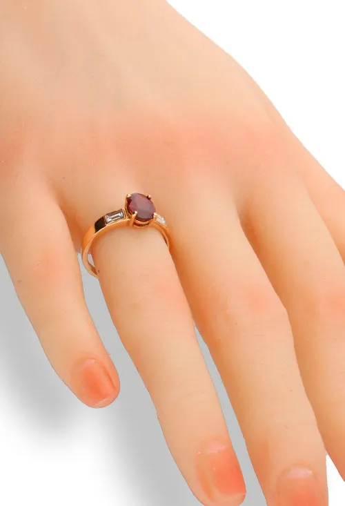 Sortija mujer oro rosa 18 ktes rubí y diamantes 020_SB10879