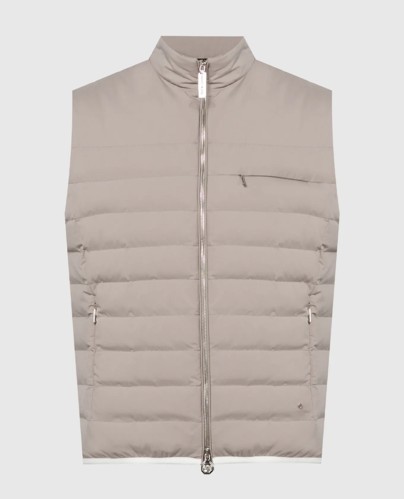 Stefano Ricci Beige down vest with logo