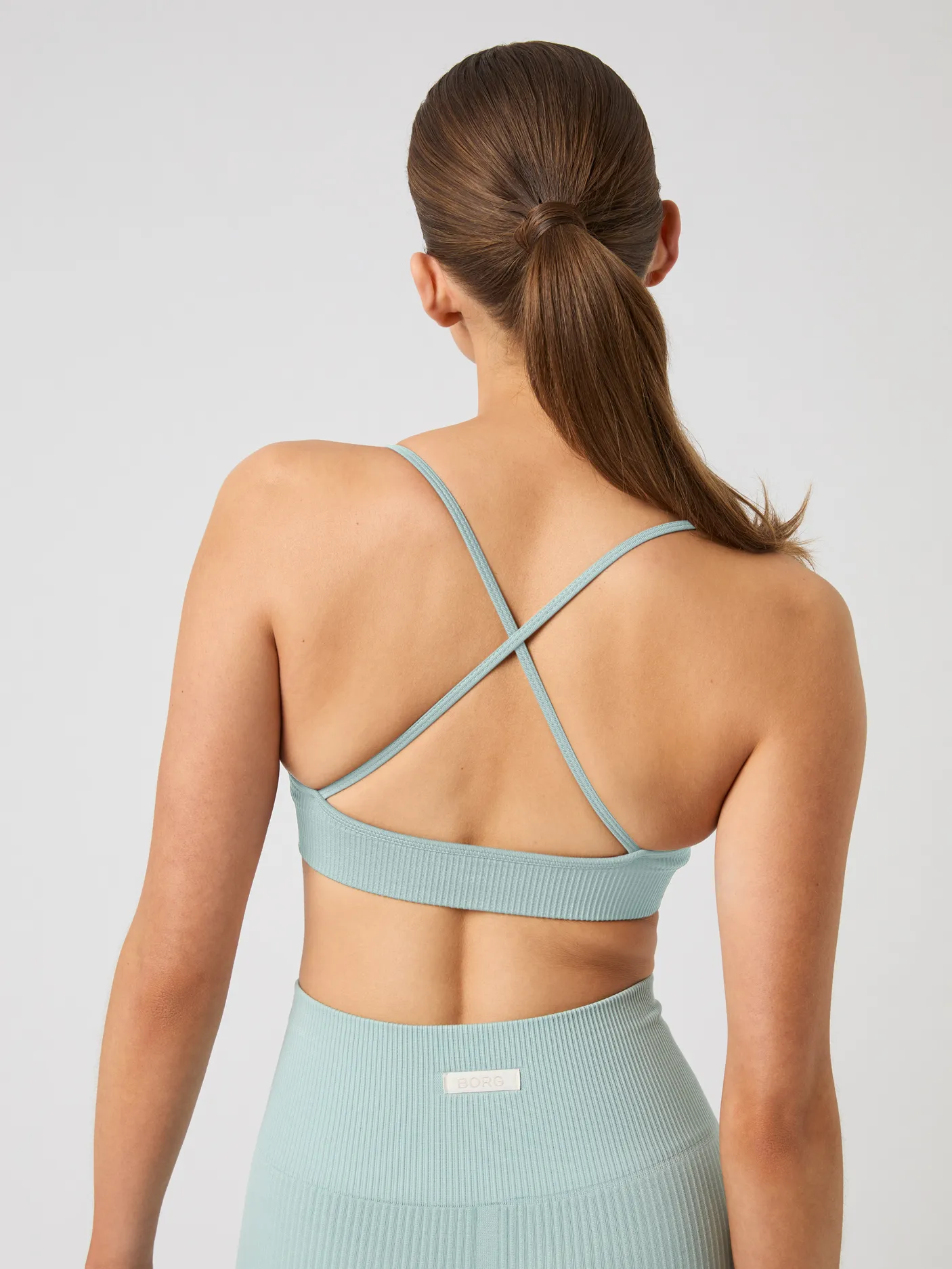 Studio Seamless Ribbed Strap Bra