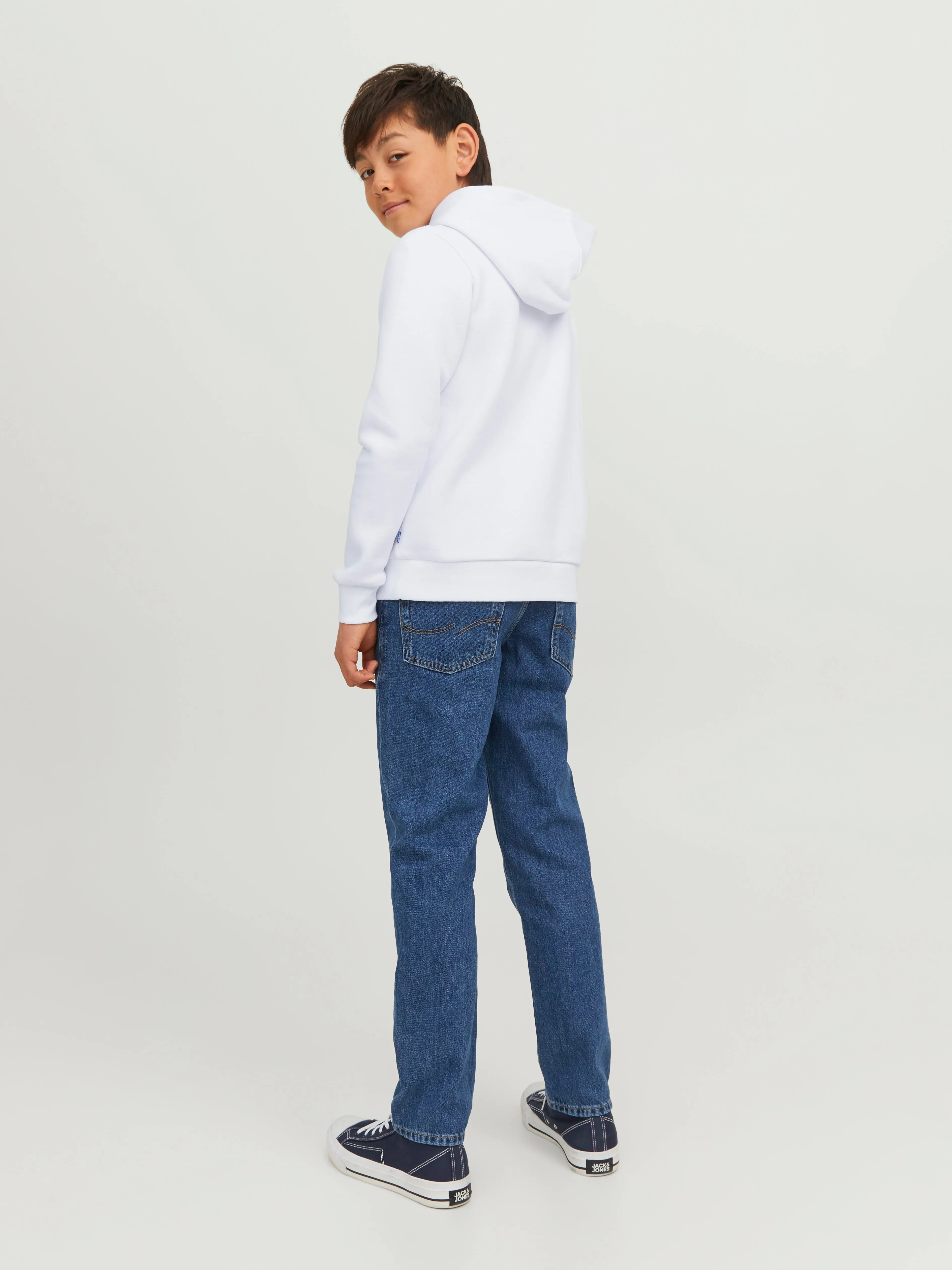 Sudadera con capucha Logotipo Junior | Blanco | Jack & Jones®