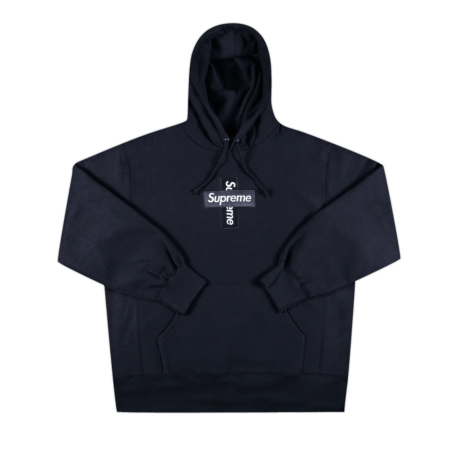 Supreme Cross Box Logo Hooded Sweatshirt