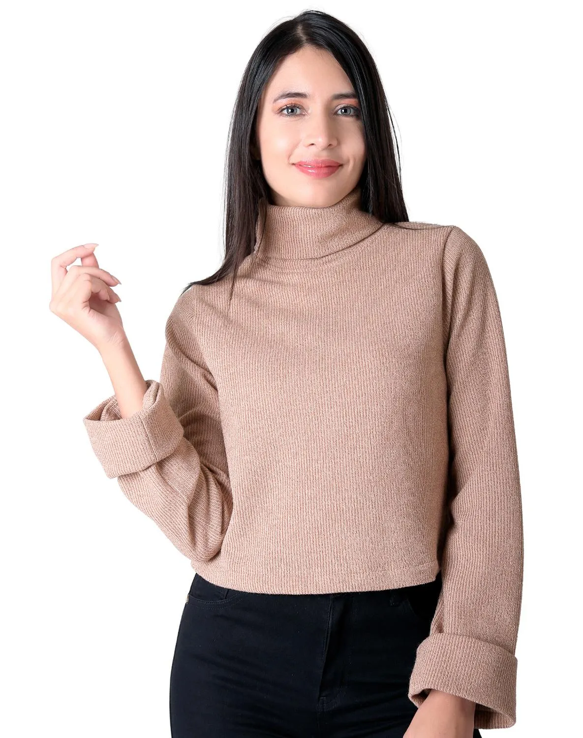Sweater Mujer Beige Stfashion 79304815