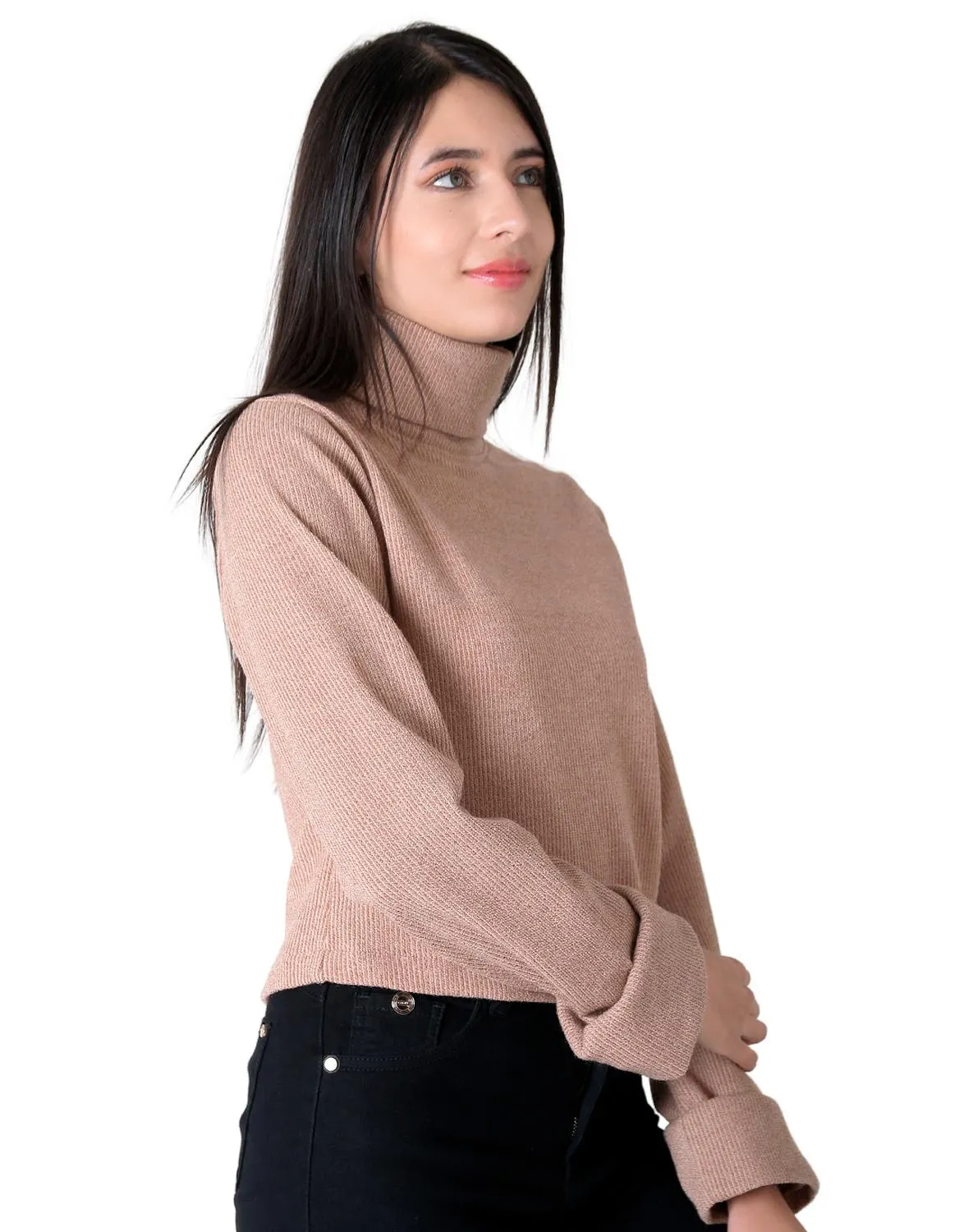Sweater Mujer Beige Stfashion 79304815