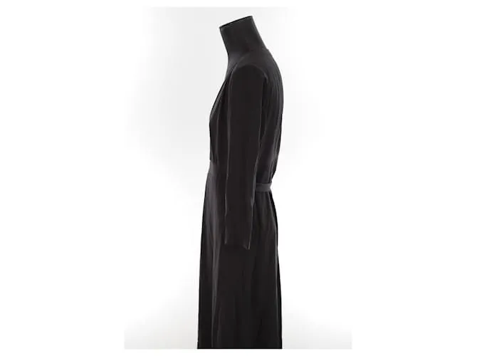 SéZane Vestido de seda Negro 