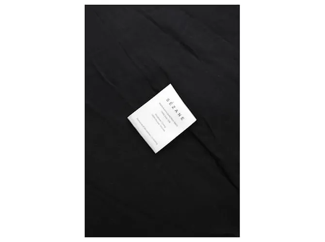 SéZane Vestido de seda Negro 