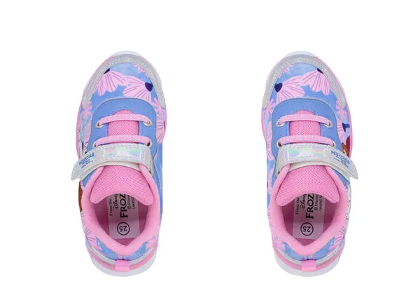 Tenis Niña Frozen Velcro Con Luces Georgie