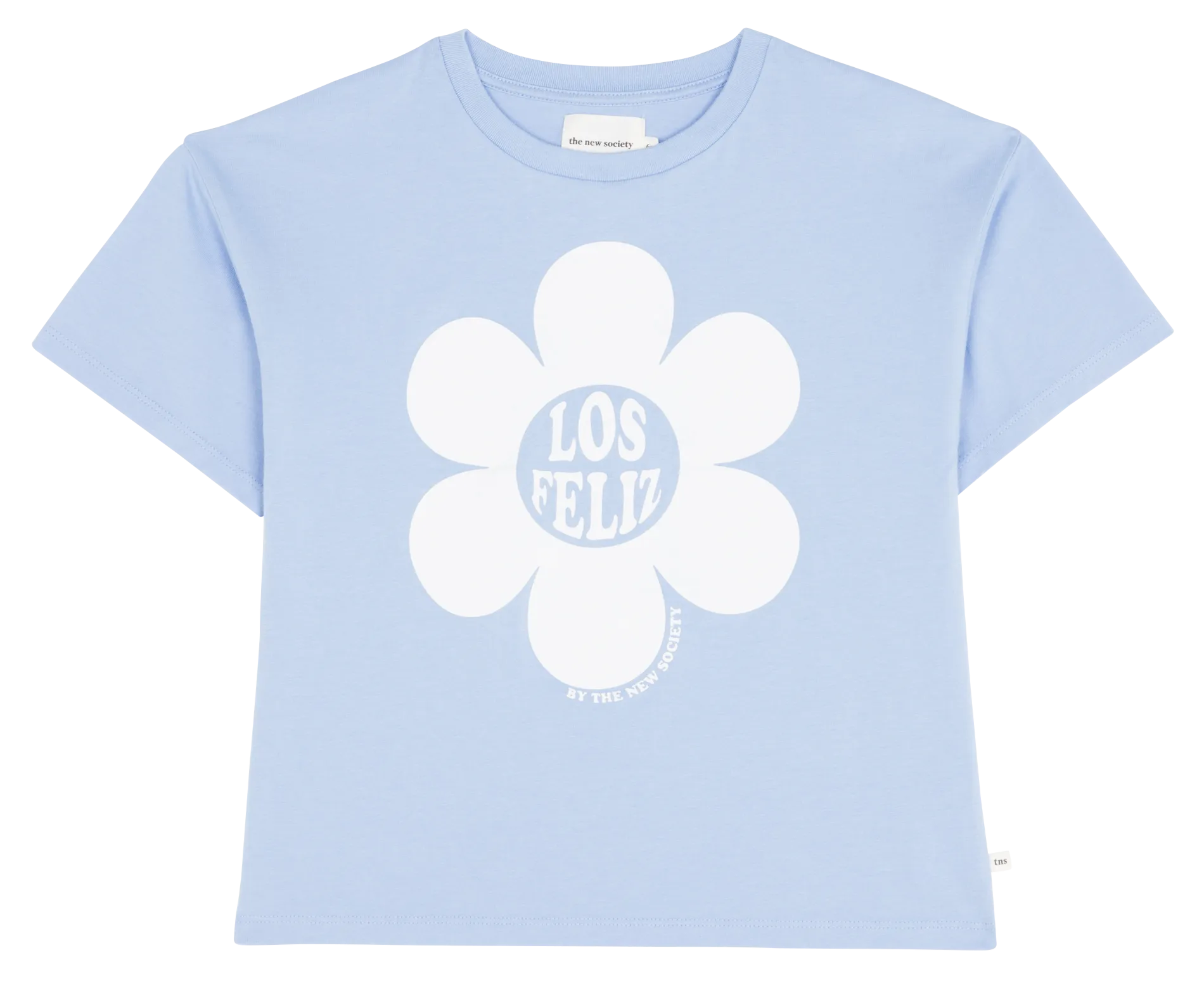 THE NEW SOCIETY CALABASAS  CAMISETA DE ALGODóN SERIGRAFIADA EN AZUL