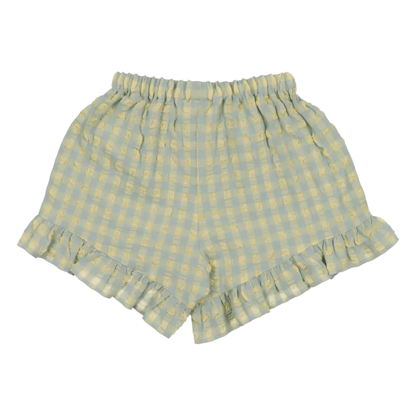 THE NEW SOCIETY CANYON  SHORT DE CUADROS DE ALGODóN MEZCLADO EN AMARILLO