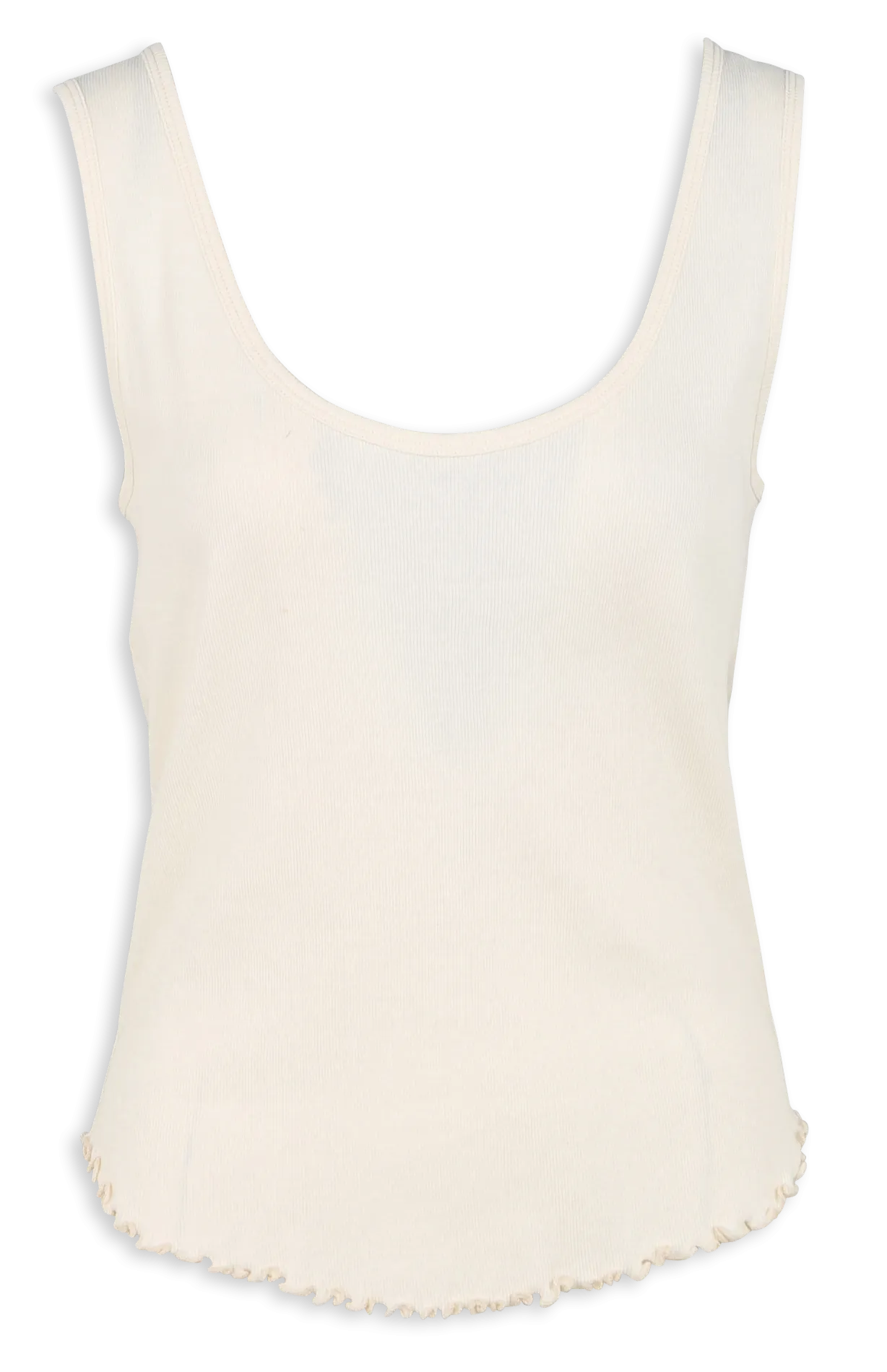 THE NEW SOCIETY LA JOLLA  CAMISETA DE TIRANTES RECTA DE ALGODóN EN BLANCO