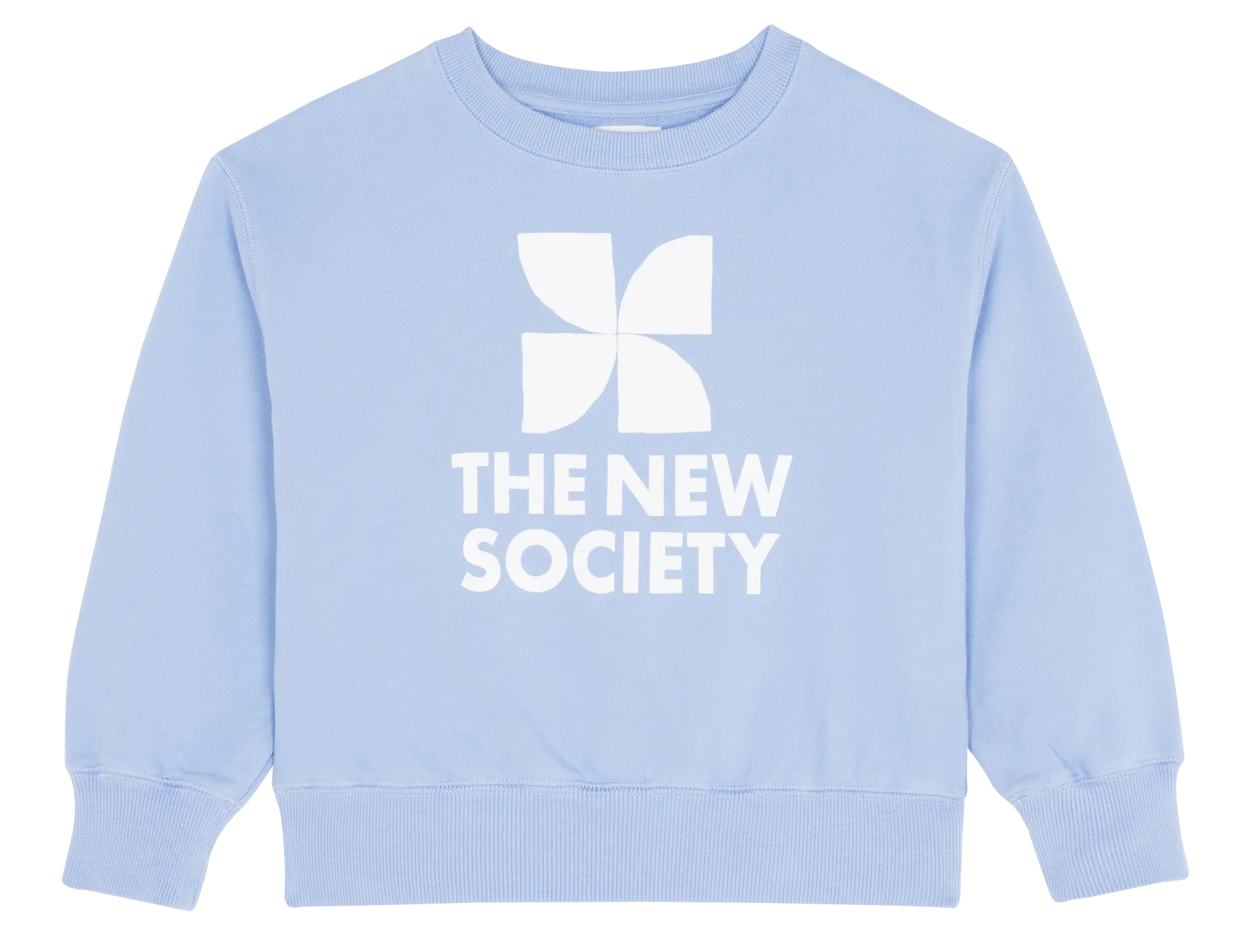 THE NEW SOCIETY ONTARIO  SUDADERA DE ALGODóN CON CUELLO REDONDO EN AZUL
