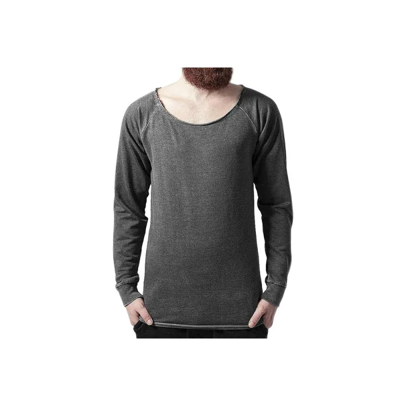 URBAN CLASSIC LONG BURNOUT OPEN EDGE CREWNECK